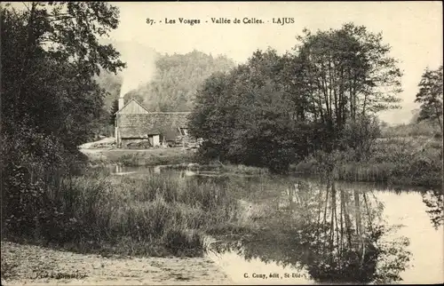 Ak Lajus Celles sur Plaine Vosges, Vallée de Celles, Flusslauf