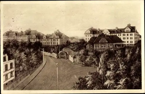 Ak Leisnig in Sachsen, Ehem. Friedrich-August-Kaserne