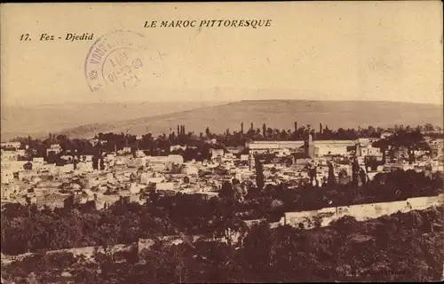 Ak Fès Fez Marokko, Djedid, Panorama