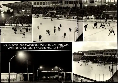 Ak Weißwasser in der Oberlausitz, Kunsteisstadion Wilhelm Pieck