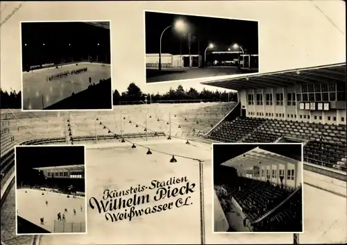 Ak Weißwasser in der Oberlausitz, Kunsteisstadion Wilhelm Pieck