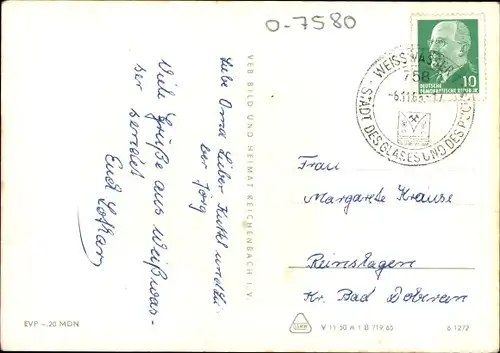 Ak Weißwasser in der Oberlausitz, Kunsteisstadion Wilhelm Pieck