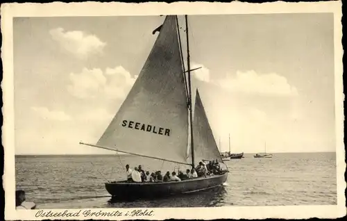 Ak Ostseebad Grömitz in Holstein, Segelboot