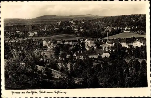 Ak Pirna an der Elbe, Gesamtansicht