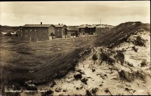 Ak Nordseebad Langeoog Ostfriesland, Dünen, Hospiz