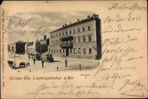 Ak Ludwigshafen am Rhein, Bahnhof