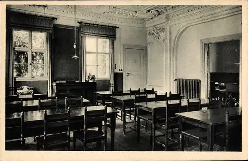 Ak Triesdorf Weidenbach in Mittelfranken, Landwirtschaftliche Kreishaushaltungsschule, Lehrsaal