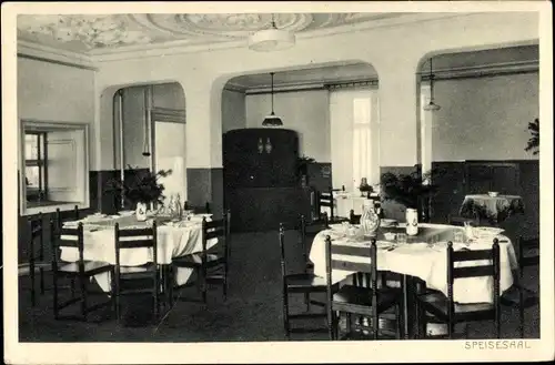 Ak Triesdorf Weidenbach in Mittelfranken, Landwirtschaftliche Kreishaushaltungsschule, Speisesaal