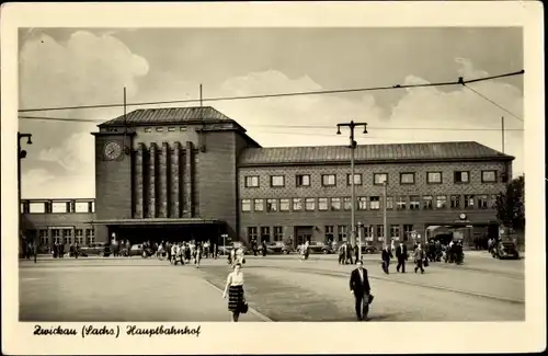 Ak Zwickau in Sachsen, Hauptbahnhof