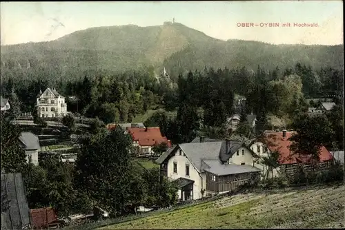 Ak Ober Oybin in der Oberlausitz mit Hochwald