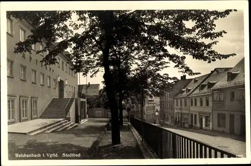 Ak Reichenbach im Vogtland, Stadtbad