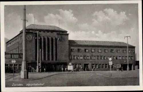 Ak Zwickau in Sachsen, Hauptbahnhof