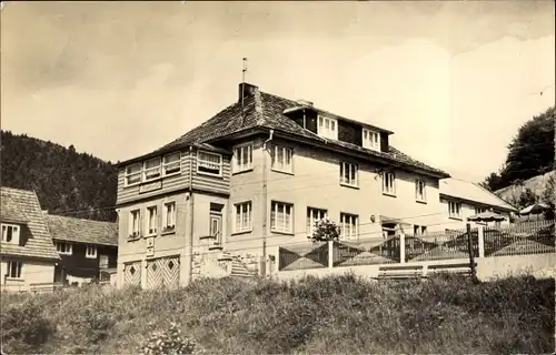 Ak Schleusingerneundorf Schleusingen in Thüringen, Haus Steinbergsblick