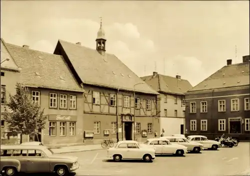Ak Gräfenhainichen in Sachsen Anhalt, Marktplatz