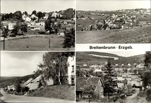 Ak Breitenbrunn im Erzgebirge, Teilansichten