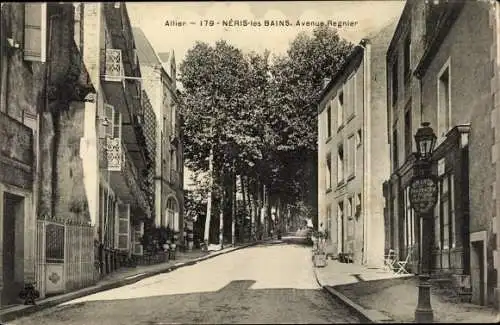Ak Néris les Bains Allier, Avenue Regnier