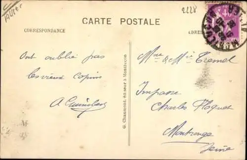 Ak Montluçon Allier, Boulevard de Courtais