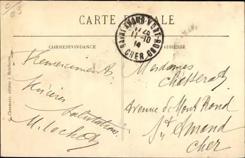 Ak Montlucon Allier, Boulevard de Courtais, L'Hôtel des Postes