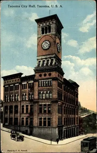 Ak Tacoma Washington USA, Tacoma City Hall, Rathaus