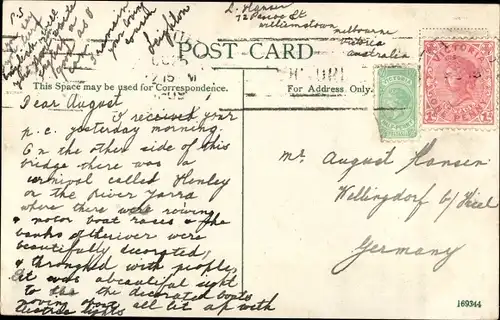 Ak Melbourne Australien, Princes Bridge