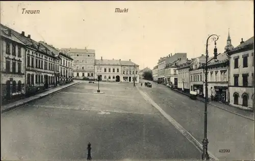 Ak Treuen im Vogtland, Markt