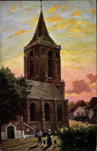 Künstler Ak Gerstenhauer, Johann, Georg, Niederlande, Kirche