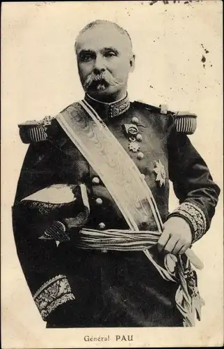 Ak General Pau, Uniform, Portrait, Heerführer