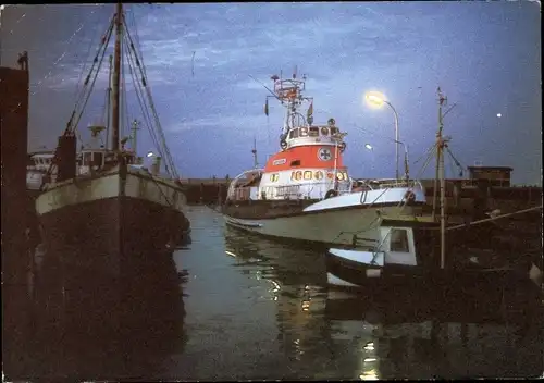 Ak Seenotkreuzer mit Tochterboot der 26m Klasse, Georg Breusing, Arwed Emminghaus, Adolph Bermpohl