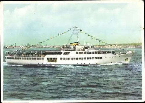 Ak Ausflugsdampfer der SPAN Societa Partenopea di Navigazione Napoli