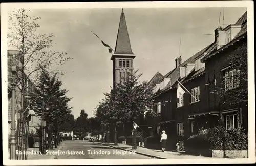 Ak Rotterdam Südholland Niederlande, Streefkerkstraat, Tuindorp Heilplaat