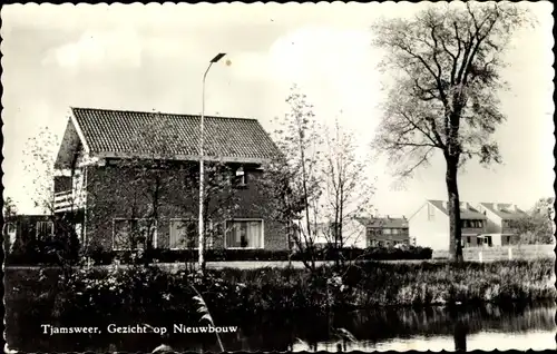 Ak Tjamsweer Appingedam Groningen Niederlande, Gezicht op Nieuwbouw