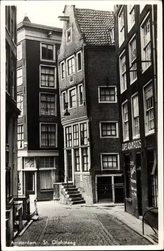 Ak Amsterdam Nordholland Niederlande, St. Olofssteeg