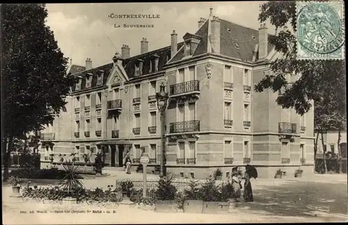 Ak Contrexéville Lothringen Vosges, La Souveraine, Außenansicht