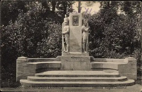 Ak Lüneburg in Niedersachsen, Johanna Siegen Denkmal