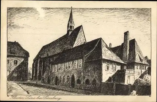 Künstler Ak Lüneburg in Niedersachsen, am Kloster