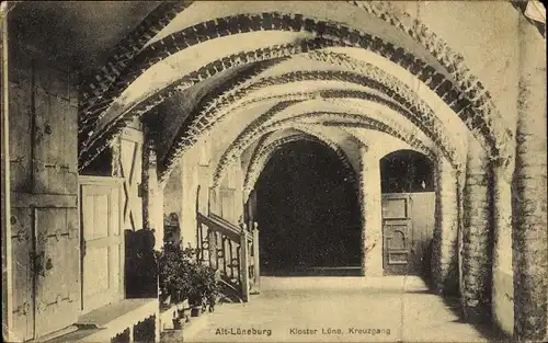 Ak Lüneburg in Niedersachsen, Kreuzgang im Kloster Lüne