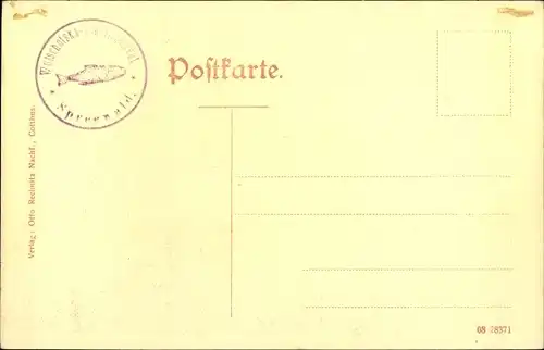 Ak Lübbenau im Spreewald, Kanalfahrt