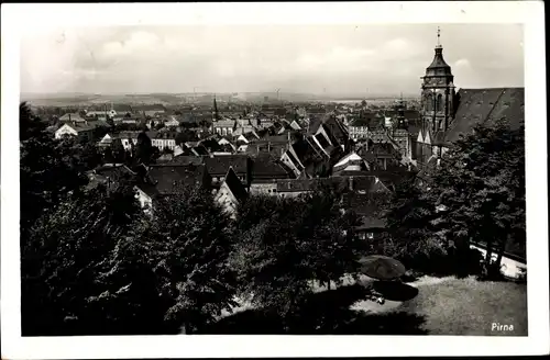 Ak Pirna an der Elbe, Gesamtansicht