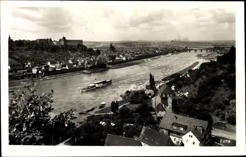 Ak Pirna an der Elbe, Gesamtansicht