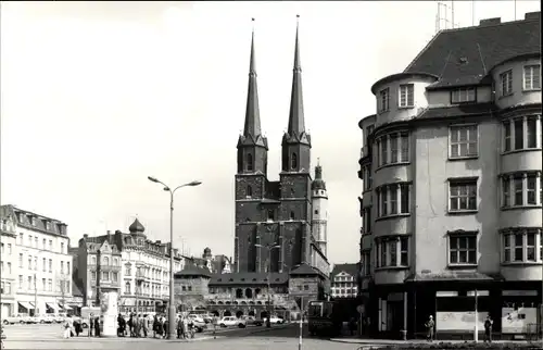 Foto Ak Halle an der Saale, Partie in der Stadt, Kirche