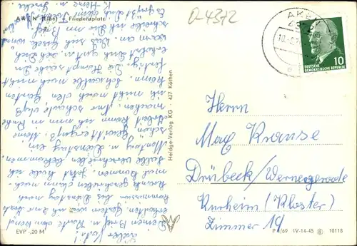 Ak Aken an der Elbe Sachsen Anhalt, Friedensplatz