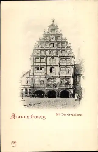 Ak Braunschweig in Niedersachsen, Das Gewandhaus