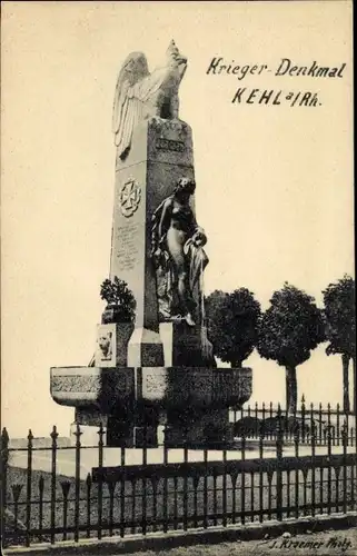 Ak Kehl am Rhein, Kriegerdenkmal