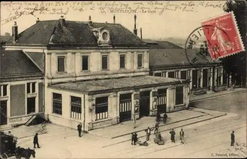 Ak Montluçon Allier, Bahnhof