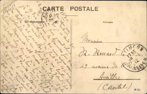 Ak Montluçon Allier, Bahnhof