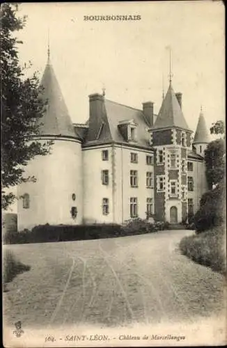 Ak Saint Léon Allier, Château de Marcellanges