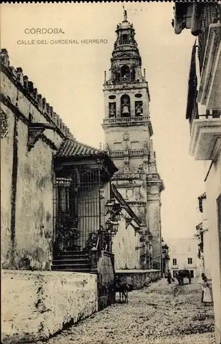 Ak Cordoba Andalusien Spanien, Calle del Cardenal Herrero, Iglesia