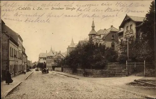 Ak Colditz in Sachsen, Dresdner Straße