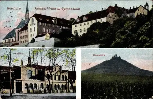 Ak Warburg in Westfalen, Klosterkirche, Gymnasium, Konvikt, Desenburg