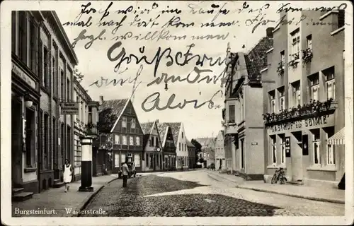 Ak Burgsteinfurt Steinfurt im Münsterland, Wasserstraße, Gasthof zur Sonne